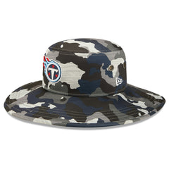Tennessee Titans New Era 2022 NFL Training Camp Panama Bucket Hat - Camo - NFL