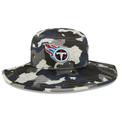 Tennessee Titans New Era 2022 NFL Training Camp Panama Bucket Hat - Camo - NFL