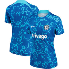 Nike - Chelsea Women's 2022/23 Pre-Match Home Performance Top - Blue