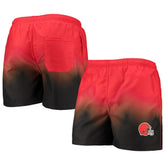 Cleveland Browns FOCO Dip-Dye Swim Shorts - Orange/Brown - NFL