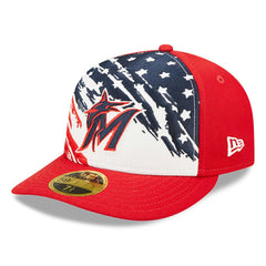 Miami Marlins New Era 2022 4th of July Low Profile 59FIFTY Fitted Hat Outlet
