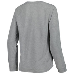 Tampa Bay Buccaneers Juniors All Striped Up Raglan Long Sleeve T-Shirt - Heathered Gray - NFL