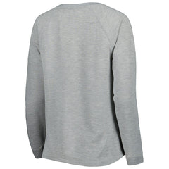 Green Bay Packers Juniors All Striped Up Raglan Long Sleeve T-Shirt - Heathered Gray - NFL