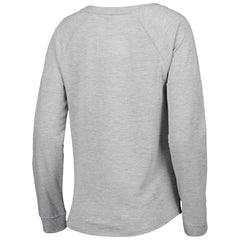 Los Angeles Rams Juniors All Striped Up Raglan Long Sleeve T-Shirt - Heathered Gray - NFL