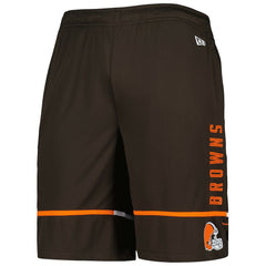 Cleveland Browns New Era Combine Authentic Rusher Training Shorts - Brown - NFL