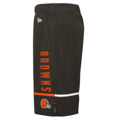 Cleveland Browns New Era Combine Authentic Rusher Training Shorts - Brown - NFL