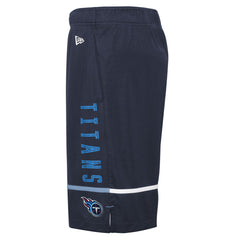 Tennessee Titans New Era Combine Authentic Rusher Training Shorts - Navy - NFL