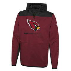 Arizona Cardinals New Era Combine Authentic Hard Hitter Pullover Hoodie - Cardinal - NFL