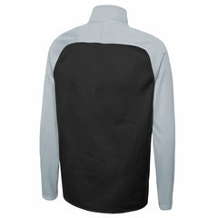 Las Vegas Raiders New Era Combine Authentic O-Line Raglan Half-Zip Jacket - Black - NFL