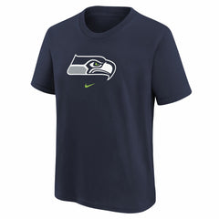 Seattle Seahawks Youth Logo T-Shirt - Navy - Nike