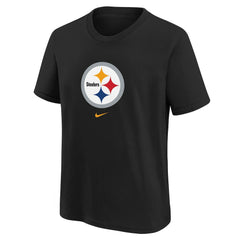 Pittsburgh Steelers Youth Logo T-Shirt - Black - Nike