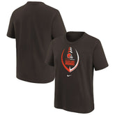 Cleveland Browns Girls Preschool Icon T-Shirt - Brown - Nike