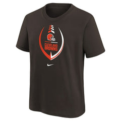 Cleveland Browns Girls Preschool Icon T-Shirt - Brown - Nike