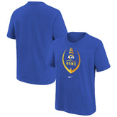 Los Angeles Rams Girls Preschool Icon T-Shirt - Royal - Nike