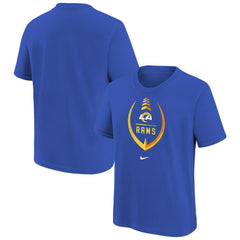 Los Angeles Rams Girls Preschool Icon T-Shirt - Royal - Nike