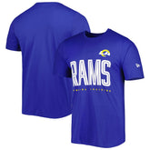 Los Angeles Rams New Era Combine Authentic Training Huddle Up T-Shirt - Royal - NFL