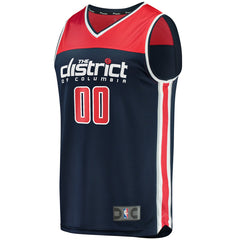 Fanatics Washington Wizards Fast Break Replica Custom Jersey Navy Statement Edition