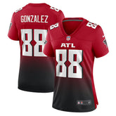 Tony Gonzalez Atlanta Falcons Women's Retired Game Jersey - Red - Nike