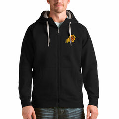 Phoenix Suns Antigua Logo Victory Full-Zip Hoodie Black