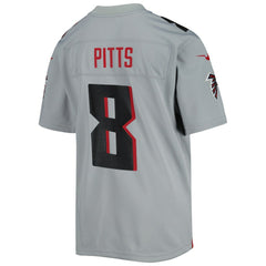 Kyle Pitts Atlanta Falcons Youth Inverted Game Jersey - Gray - Nike