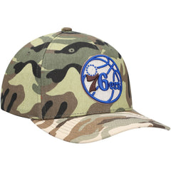 Mitchell & Ness Philadelphia 76ers Woodland Desert Snapback Hat Camo