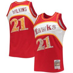 Mitchell & Ness Dominique Wilkins Atlanta Hawks 1986/87 Hardwood Classics NBA 75th Anniversary Diamond Swingman Jersey Red