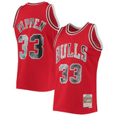 Mitchell & Ness Scottie Pippen Chicago Bulls 1997/98 Hardwood Classics NBA 75th Anniversary Diamond Swingman Jersey Red
