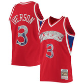 Mitchell & Ness Allen Iverson Philadelphia 76ers 1996/97 Hardwood Classics NBA 75th Anniversary Diamond Swingman Jersey Red
