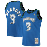 Mitchell & Ness Stephon Marbury Minnesota Timberwolves 1996/97 Hardwood Classics Swingman Jersey Blue