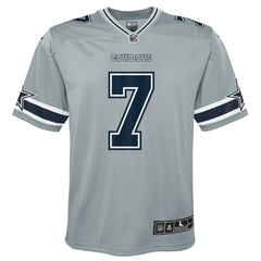 Trevon Diggs Dallas Cowboys Youth Inverted Game Jersey - Silver - Nike