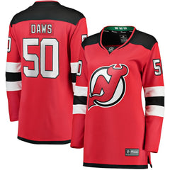 Nico Daws New Jersey Devils Fanatics Women's Home Breakaway Player Jersey - Red | Fanatics on sale