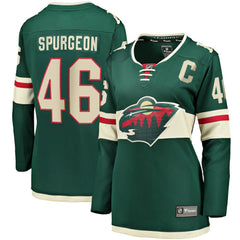 Jared Spurgeon Minnesota Wild Women's Home Breakaway Player Jersey - Green | NHL sale