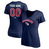 Cleveland Guardians Women's Personalized Winning Streak V-Neck T-Shirt Discount