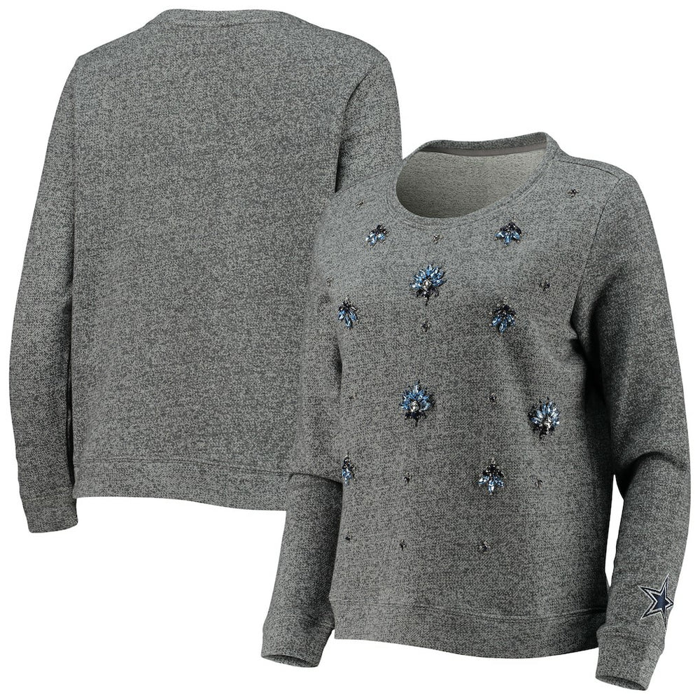 Dallas Cowboys Women's Amal Pullover Sweater - Gray - NFL