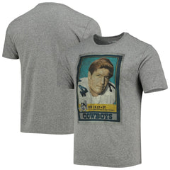 Bob Lilly Dallas Cowboys Name & Number Tri-Blend T-Shirt - Heathered Gray - NFL