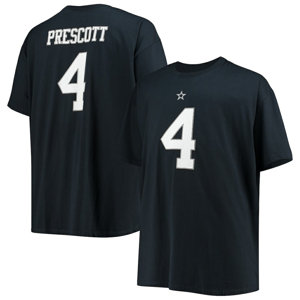 Dak Prescott Dallas Cowboys Big & Tall Player Name & Number T-Shirt - Navy - NFL