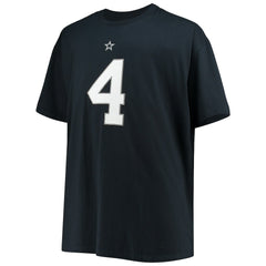 Dak Prescott Dallas Cowboys Big & Tall Player Name & Number T-Shirt - Navy - NFL