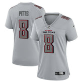 Kyle Pitts Atlanta Falcons Women's Atmosphere Fashion Game Jersey - Gray - Nike