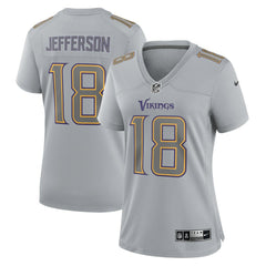 Justin Jefferson Minnesota Vikings Women's Atmosphere Fashion Game Jersey - Gray - Nike