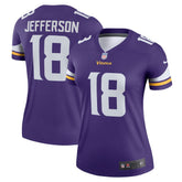 Justin Jefferson Minnesota Vikings Women's Legend Player Performance Top - Purple - Nike