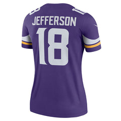 Justin Jefferson Minnesota Vikings Women's Legend Player Performance Top - Purple - Nike