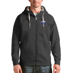 Buffalo Sabres Antigua Logo Victory Full-Zip Hoodie - Charcoal | NHL online