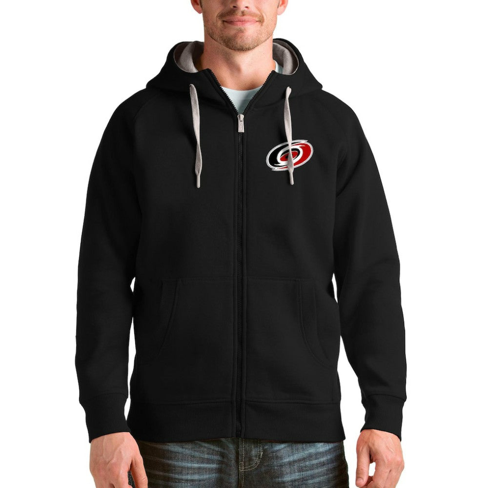 Carolina Hurricanes Antigua Logo Victory Full-Zip Hoodie - Black | NHL discount