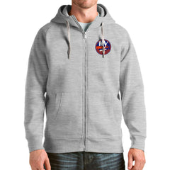 New York Islanders Antigua Logo Victory Full-Zip Hoodie - Heathered Gray | NHL sale