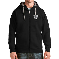 Toronto Maple Leafs Antigua Logo Victory Full-Zip Hoodie - Black | NHL sale