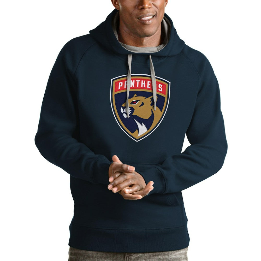 Florida Panthers Antigua Logo Victory Pullover Hoodie - Navy | NHL on sale