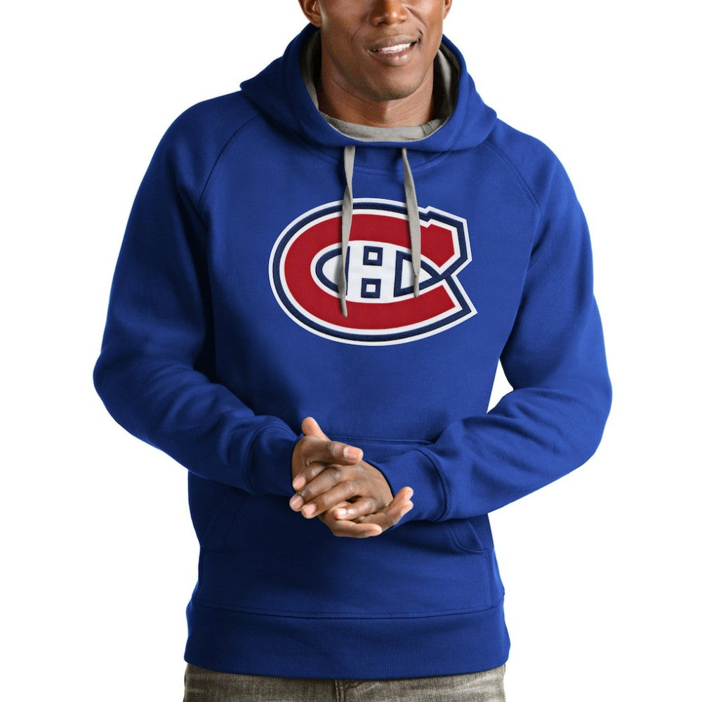 Montreal Canadiens Antigua Logo Victory Pullover Hoodie - Blue | NHL sale