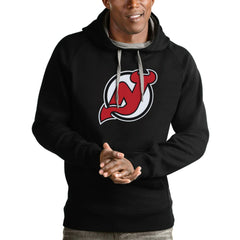New Jersey Devils Antigua Logo Victory Pullover Hoodie - Black | NHL discount