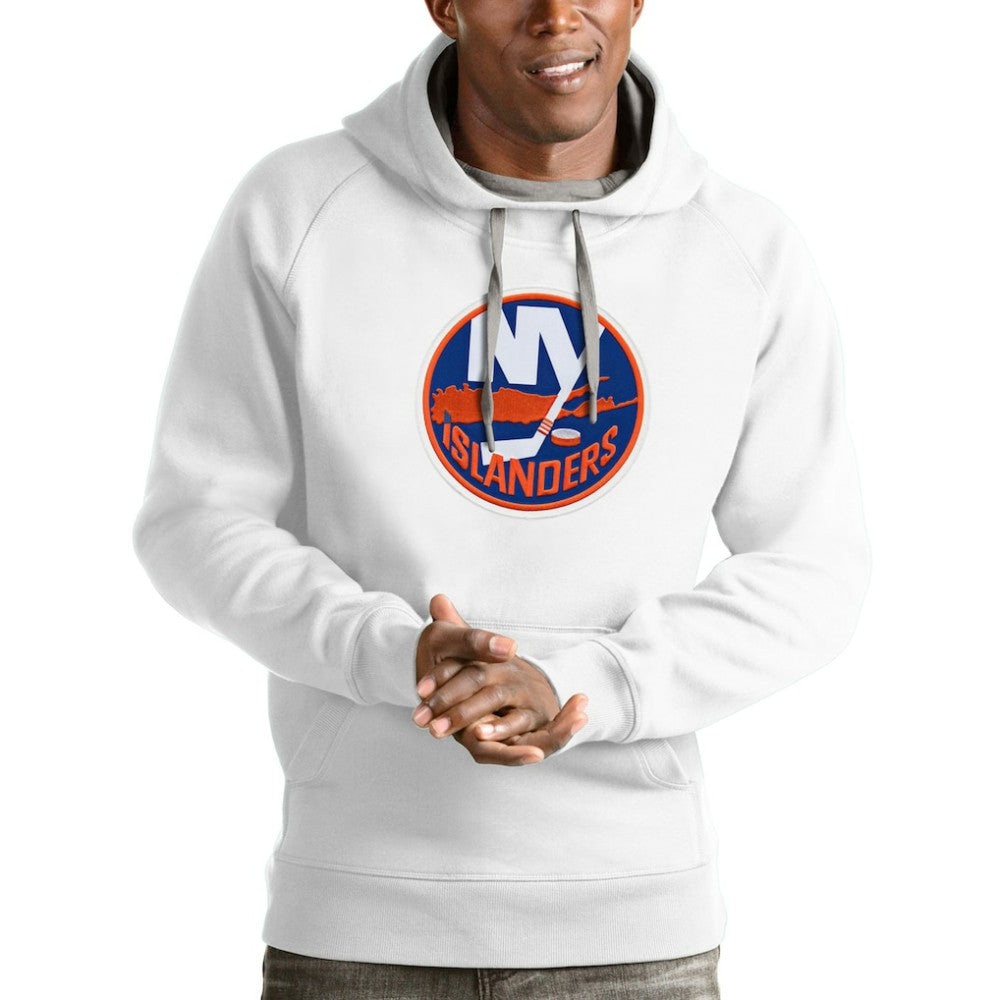 New York Islanders Antigua Logo Victory Pullover Hoodie - White | NHL discount