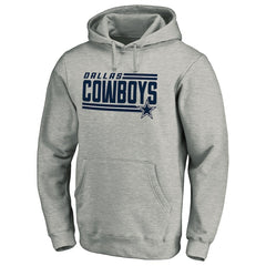 Dallas Cowboys Onside Stripe Pullover Hoodie - Heathered Gray - NFL